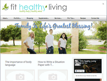 Tablet Screenshot of fithealthyliving.net
